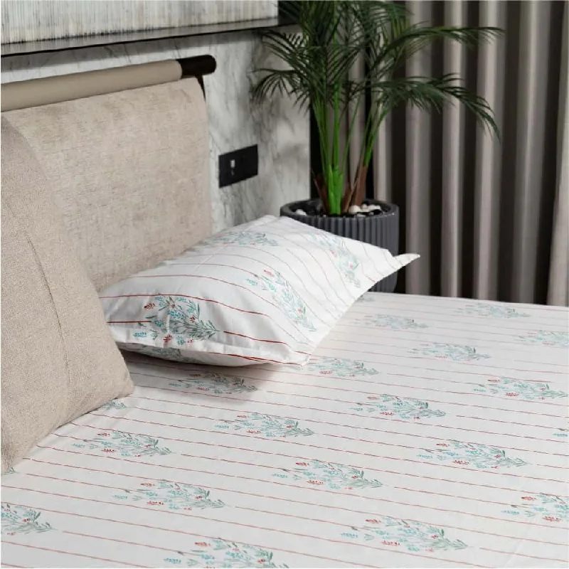 Savings Spectacular Regal Collection - Breathable 200 TC 100% Pure Cotton Single Bedsheet with Pillow Cover, Rust Orange Dahlia Savings Spectacular Regal Collection - Breathable 200 TC 100% Pure Cotton Single Bedsheet with Pillow Cover, Rust Orange Dahlia
