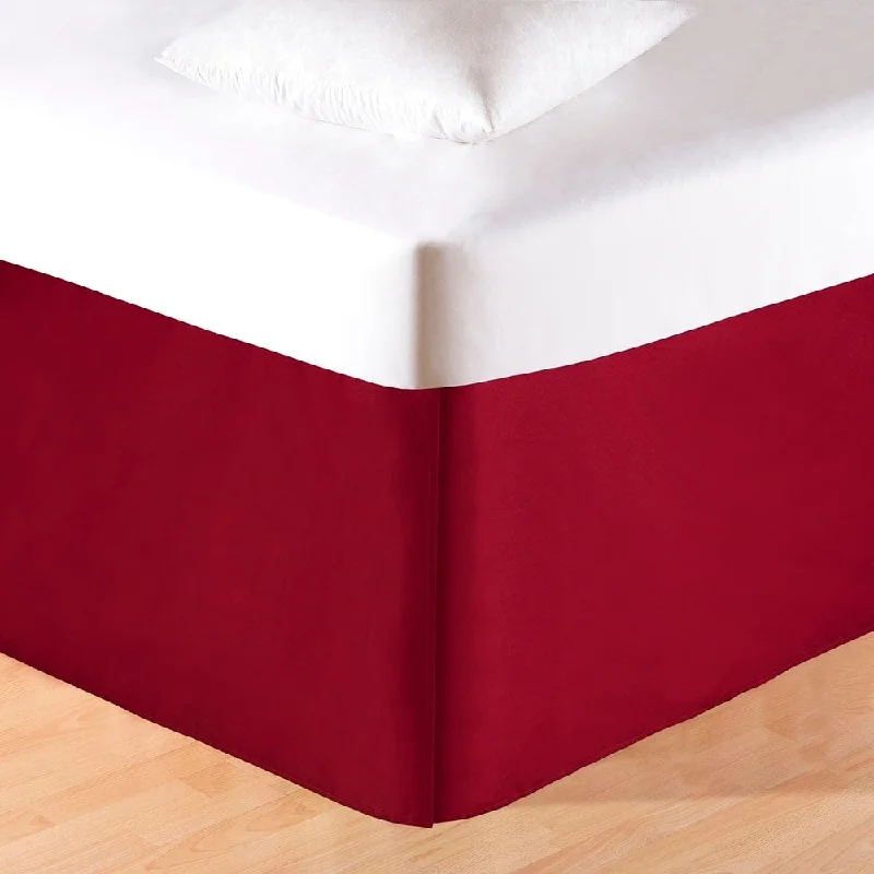 Massive Deal Rustic Red Platform 18-inch Drop Bed Skirt