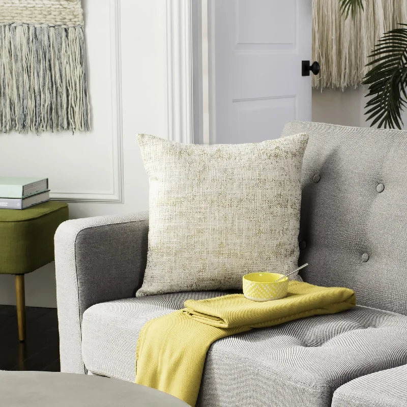 Don't Wait Safavieh Golden Foil Pillow