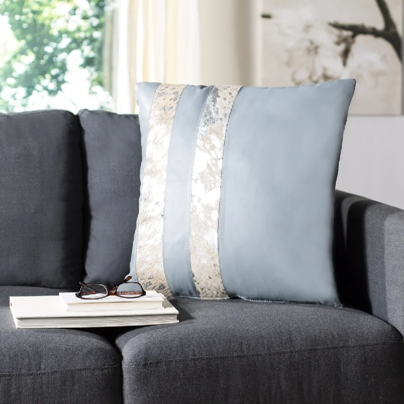 Weekend Deals That Thrill Safavieh Kinston Metallic Cowhide Pillow