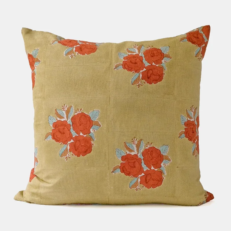 Get Ready To Save Like Never Before Sara Khaki Square Pillow