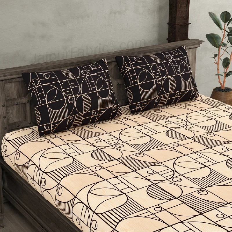 Instant Deal Sneaky Shell Brown King Size Bedsheet