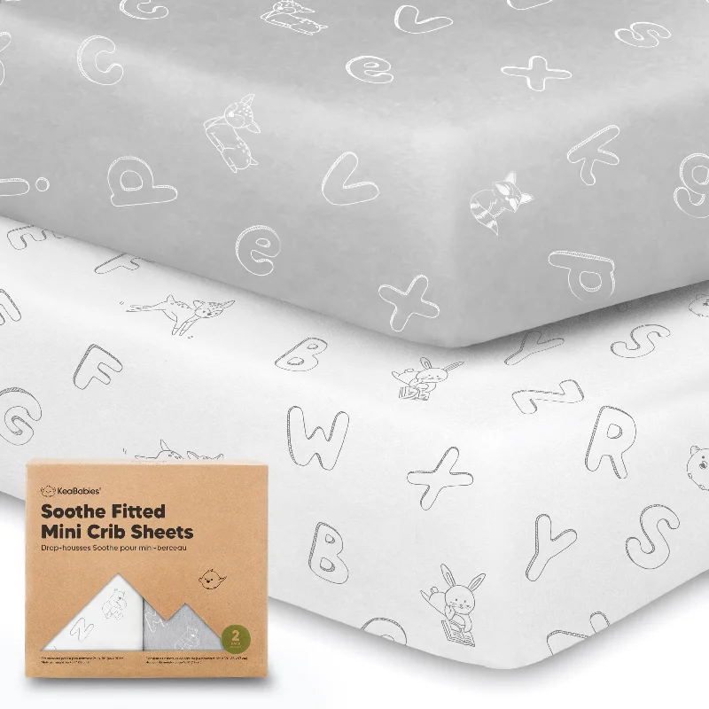 Pay Less Soothe Fitted Mini Crib Sheet (ABC Land)