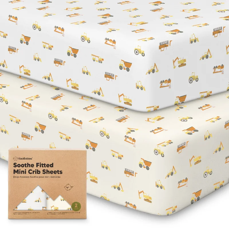 Closeout Deal Soothe Fitted Mini Crib Sheet (Construction)
