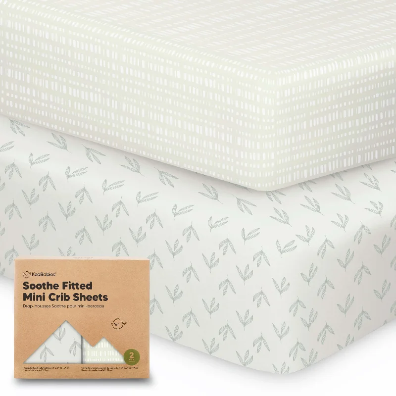 Bargain Blast Soothe Fitted Mini Crib Sheet (Fleur)