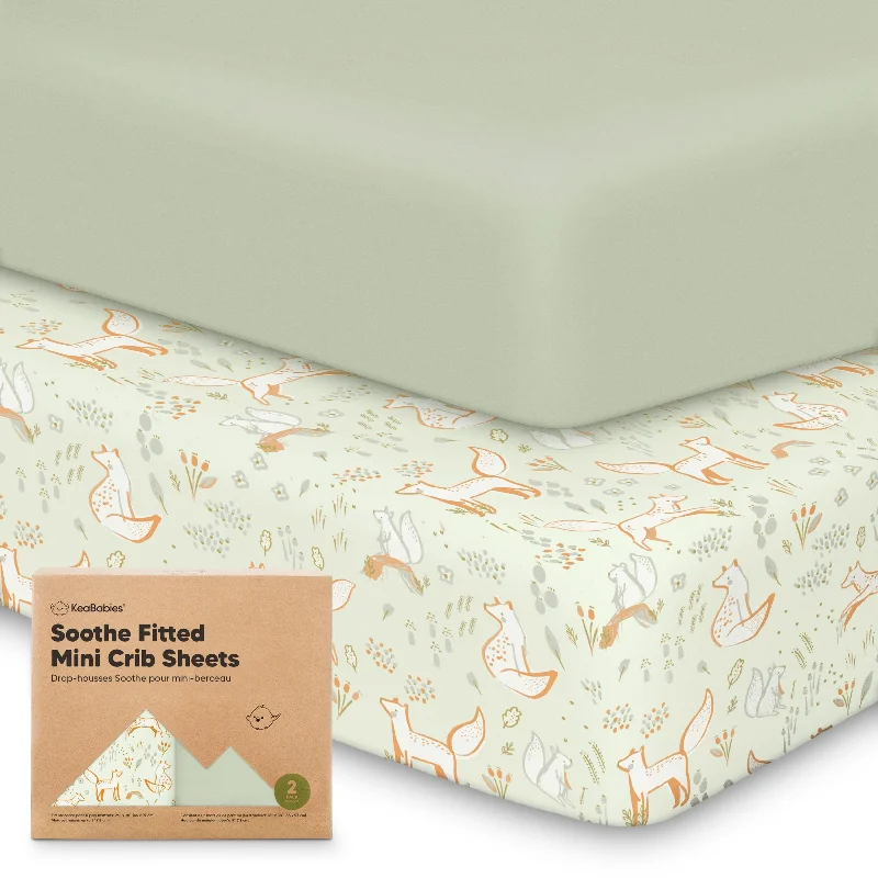 Exclusive Savings Soothe Fitted Mini Crib Sheet (Foxtrot)