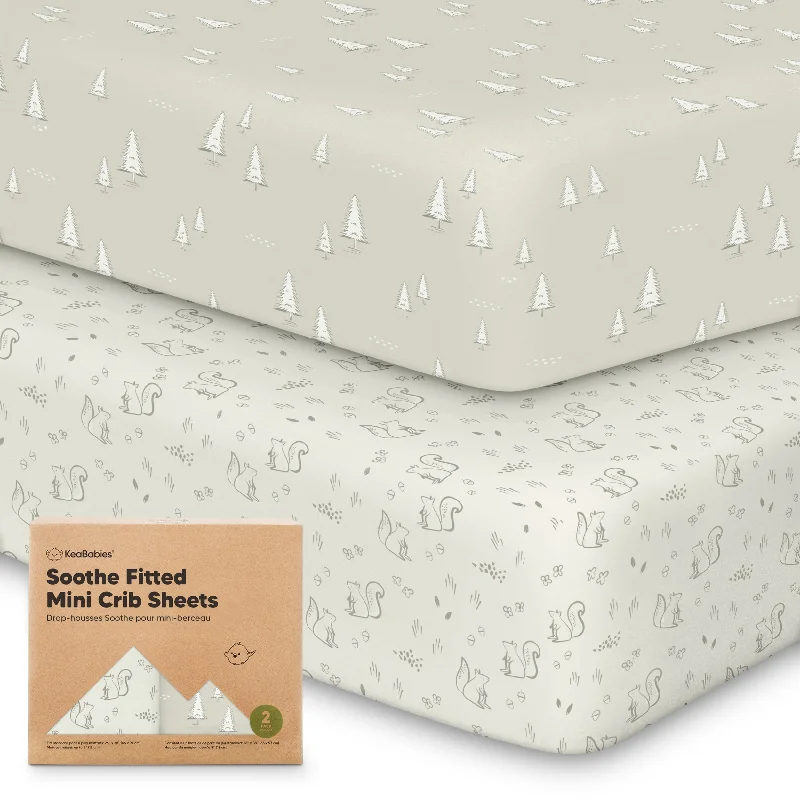 Don't Miss Out Soothe Fitted Mini Crib Sheet (Pine Grove)
