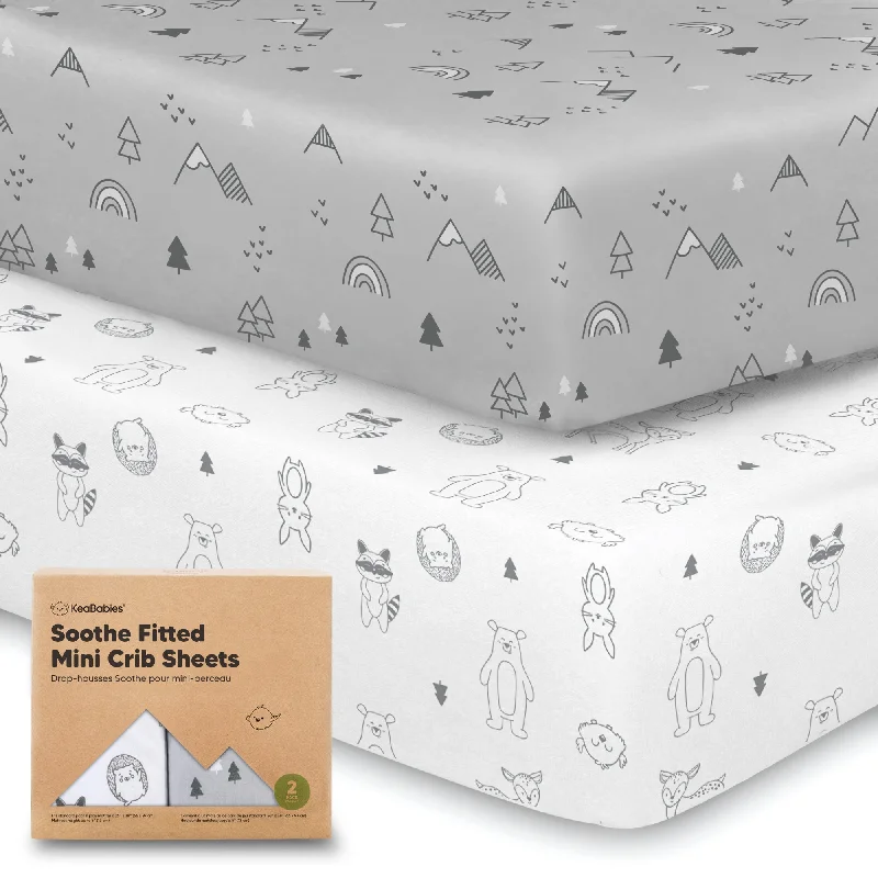 Exclusive Access Soothe Fitted Mini Crib Sheet (Woodland)