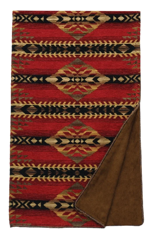 Stock Clearance Sorrel Southwest Throw Blanket