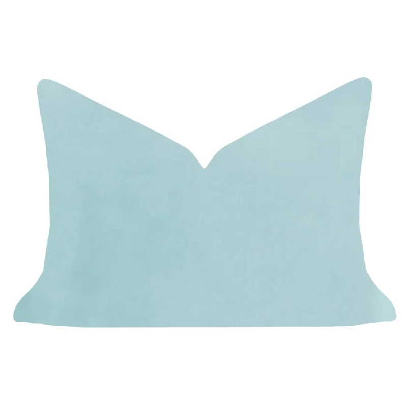 Limited Stock – Hurry Before It'S Gone Spa Blue 14x20 Solid Velvet Pillow
