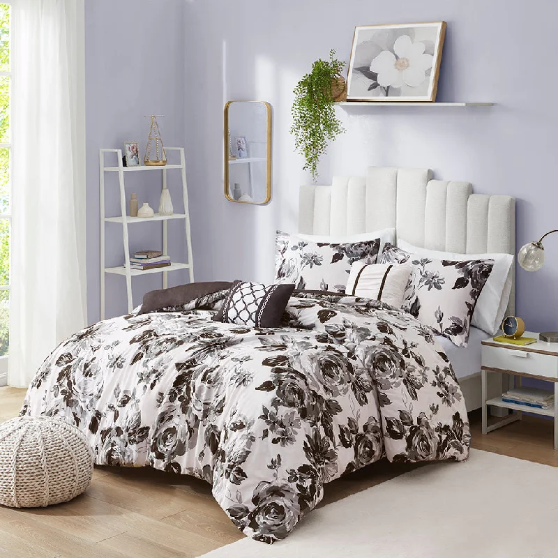 Weekend Deal Streamdale Dorsey Floral Print Duvet Cover Set