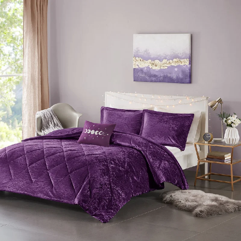 Special Discount Streamdale Felicia Velvet Comforter Set