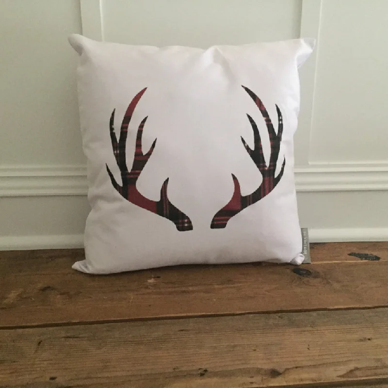Weekend Savings Fiesta Tartan Plaid Antlers Pillow Cover