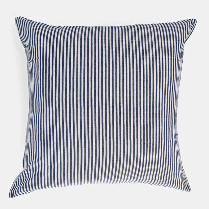 Upgrade Your Wardrobe For Less Thin Denim Stripe Square Pillow