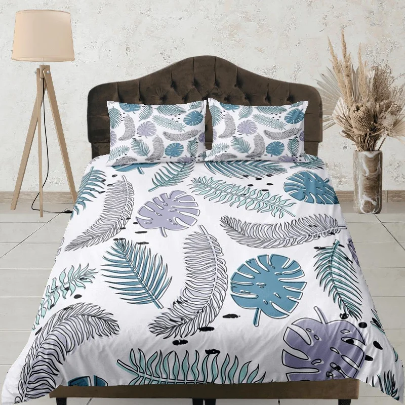 Blowout Sale Tropical Duvet Cover Set Botanical, Bedspread Dorm Bedding, Summer Bedroom Blowout Sale Tropical Duvet Cover Set Botanical, Bedspread Dorm Bedding, Summer Bedroom