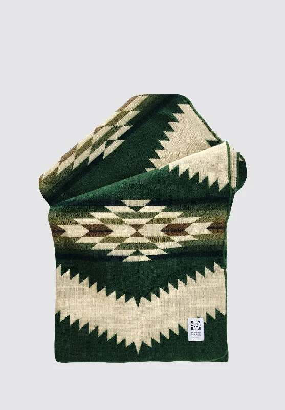 Treat Yourself To Amazing Discounts Tsachila Blanket | Forest Green