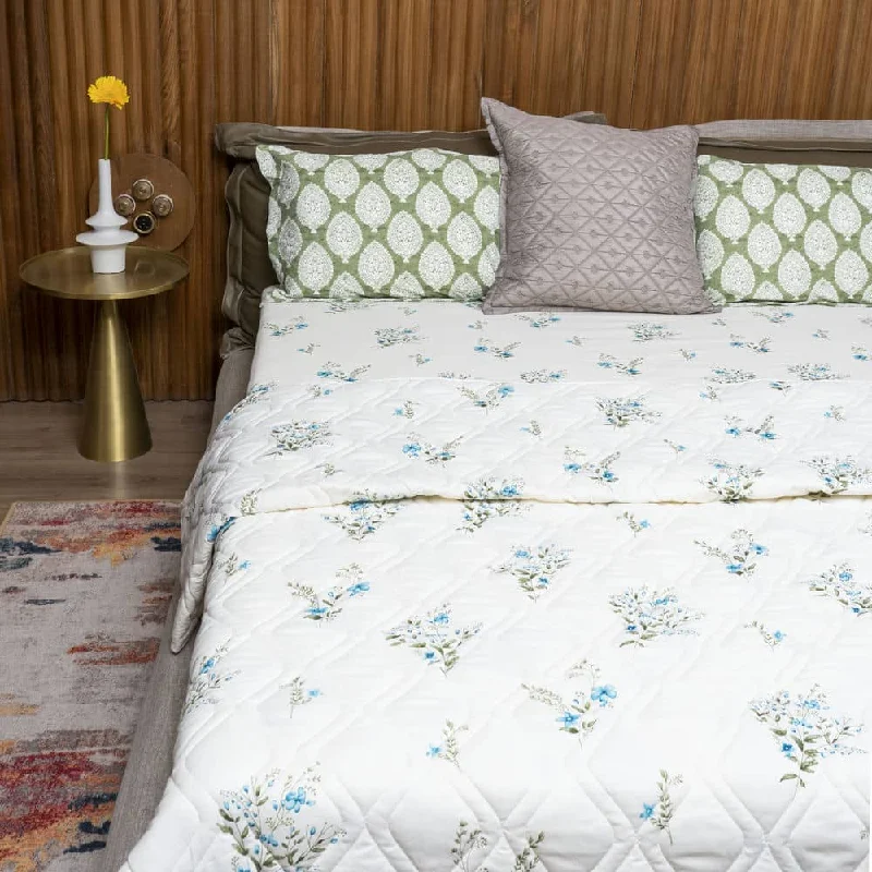 Price Slash Cotton Bedsheet + AC Blanket Combo Pack - (Combo 12 - Valley Blue + Amsterdam Valley Blue) Price Slash Cotton Bedsheet + AC Blanket Combo Pack - (Combo 12 - Valley Blue + Amsterdam Valley Blue)