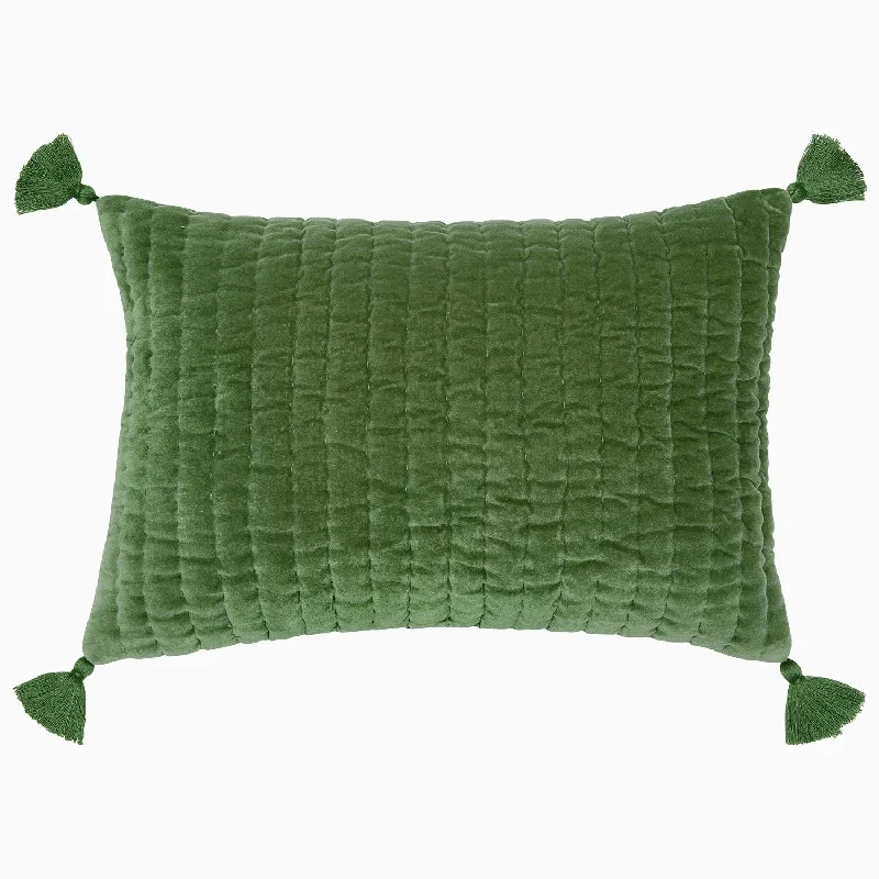 Exclusive Markdowns For A Short Time Velvet Moss Kidney Pillow