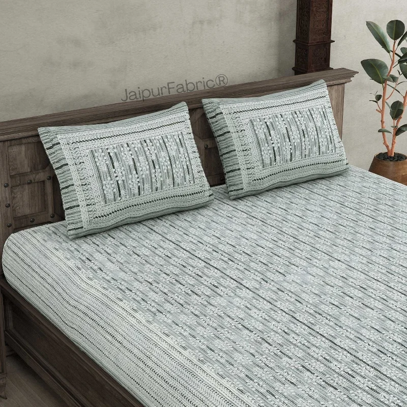 Today’s Special Verdant Wizard Green Pure Cotton Double Bedsheet