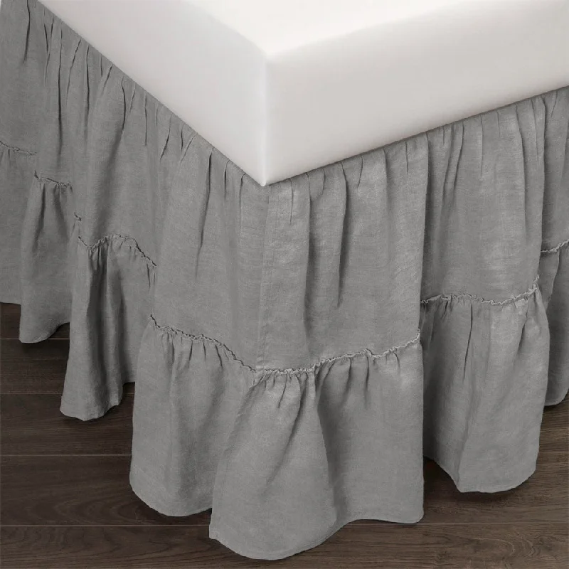 Hurry In Villarreal Linen 3 Piece Tuck in Bed Skirt
