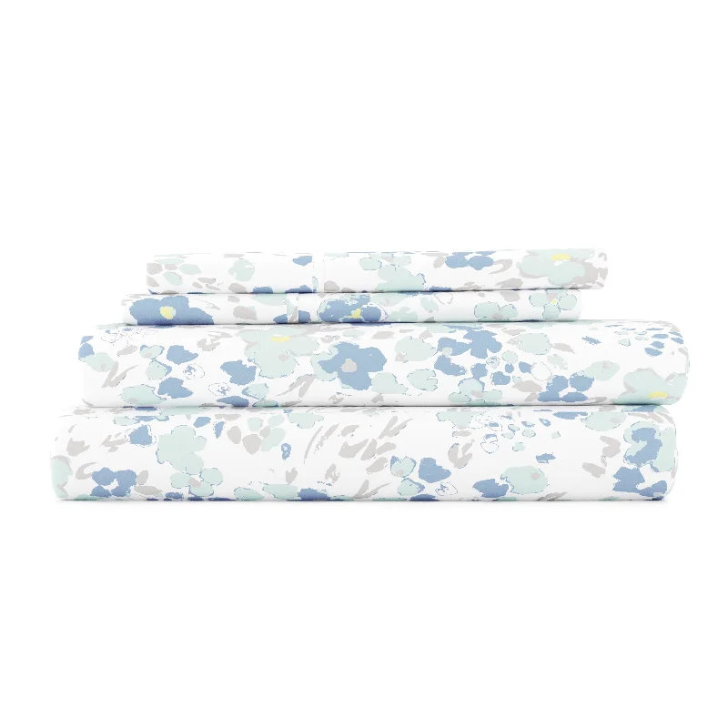 Get It Before It’s Gone Violets Pattern 4-Piece Sheet Set