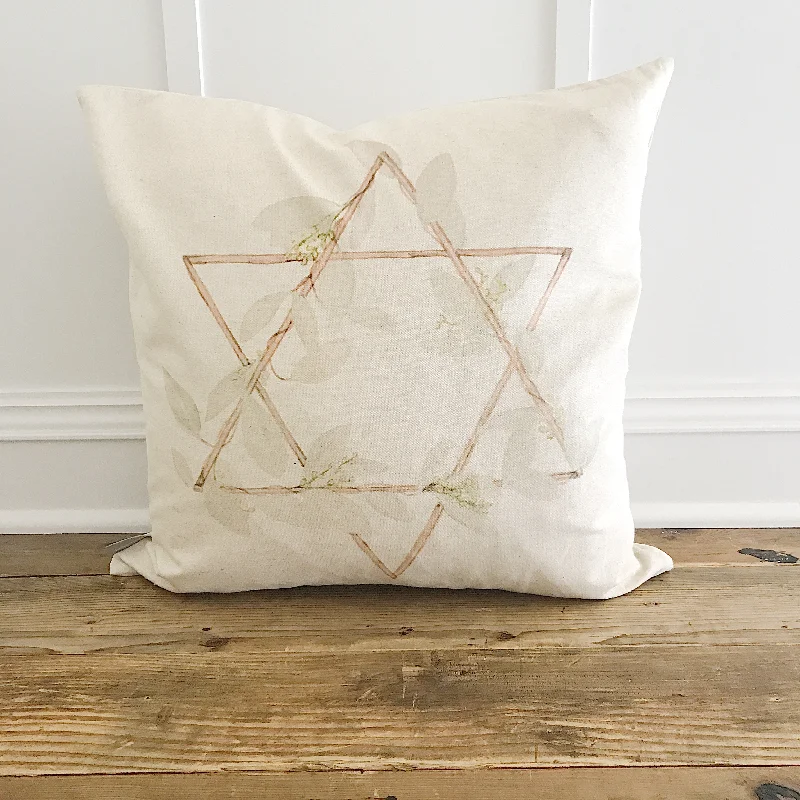 Weekend Offers That Sizzle Watercolor Star of David Pillow Cover