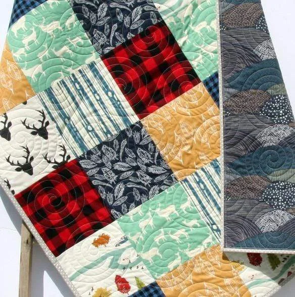 Season Finale Sale Woodland Quilt, Buffalo Plaid, Woodland Boy Plaid Check Nursery, Deer Buck Baby Blanket, Boy Bedding Season Finale Sale Woodland Quilt, Buffalo Plaid, Woodland Boy Plaid Check Nursery, Deer Buck Baby Blanket, Boy Bedding