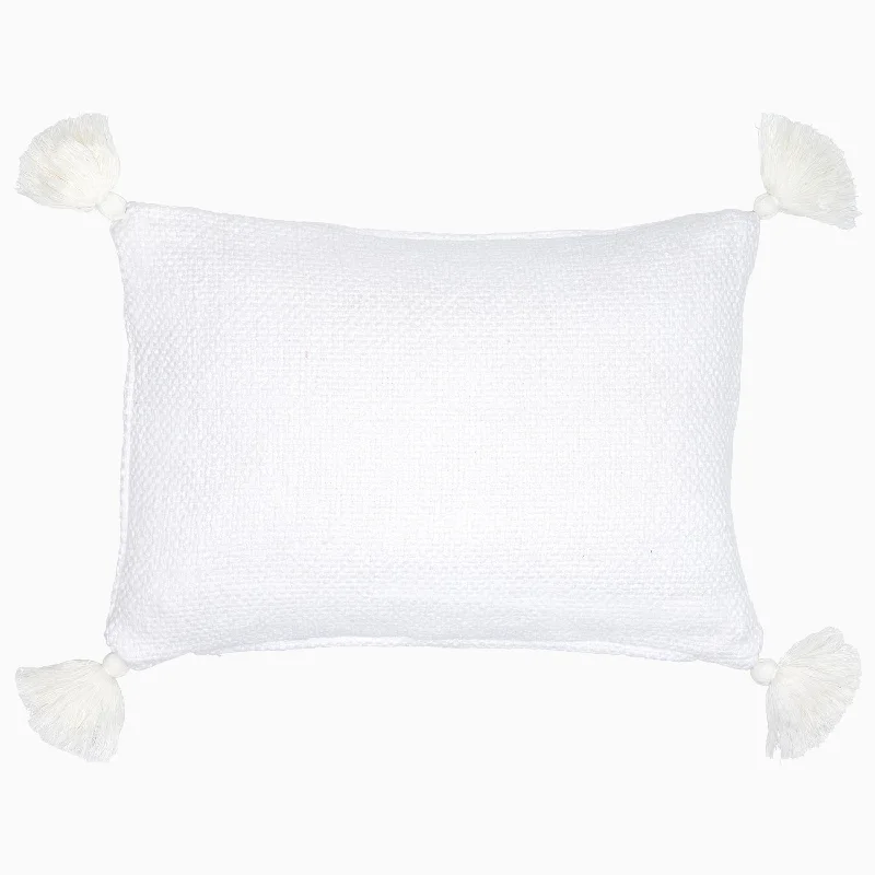 Amazing Value Woven Ivory Kidney Pillow