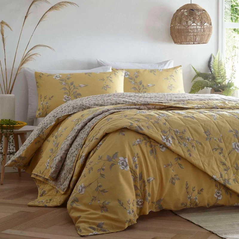 Deal Alert Yasmina Duvet Cover Set Ochre Single